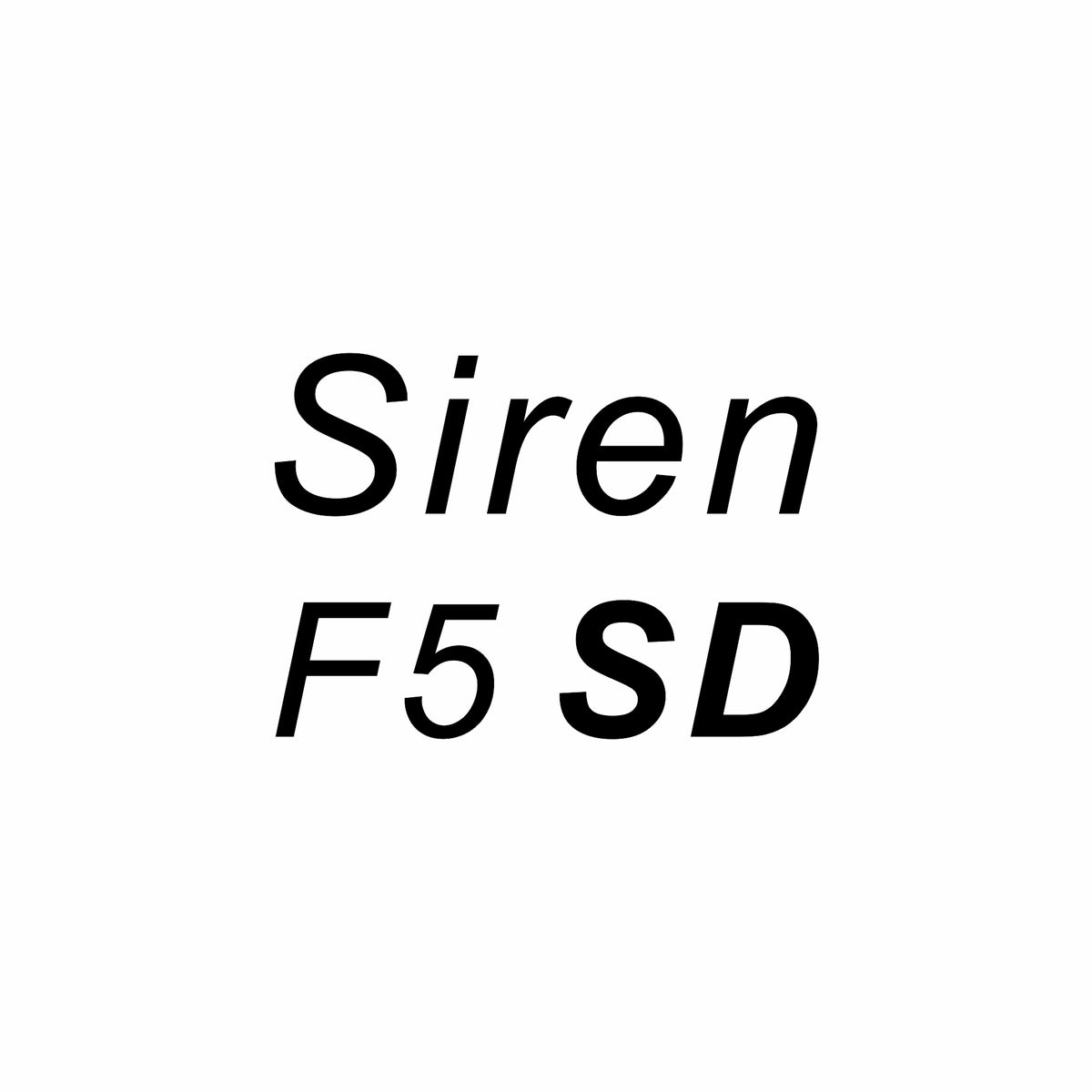 Siren F5 SD/SX Ultra-Teile